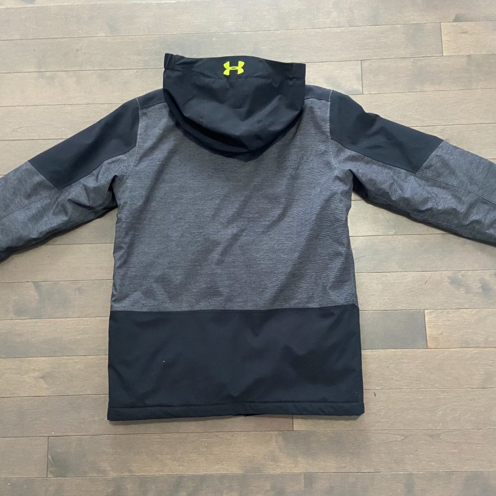 Under Armour Boys' Castlerock Winter Jacket, Kids', Waterproof, Fluorescent - Picture 6 of 9